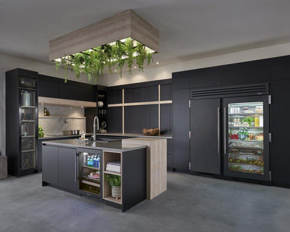 True Residential TBC24RSGC 24 Inch Stainless Glass Door Right Hinge Undercounter Beverage Center