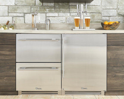True Residential TUR15BDRSSC 15 Inch Single Tap Solid Stainless Door Right Hinge Undercounter Beverage Dispenser