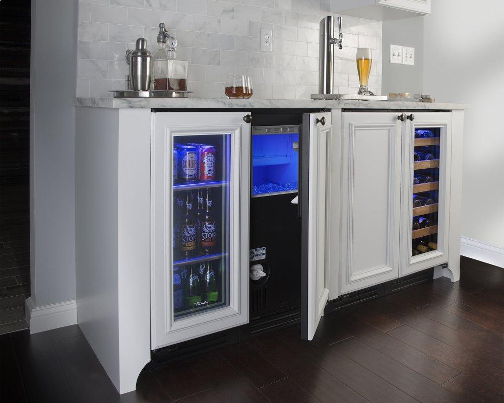 True Residential TUR24BDLOPC 24 Inch Single Tap Overlay Panel Door Left Hinge Undercounter Beverage Dispenser