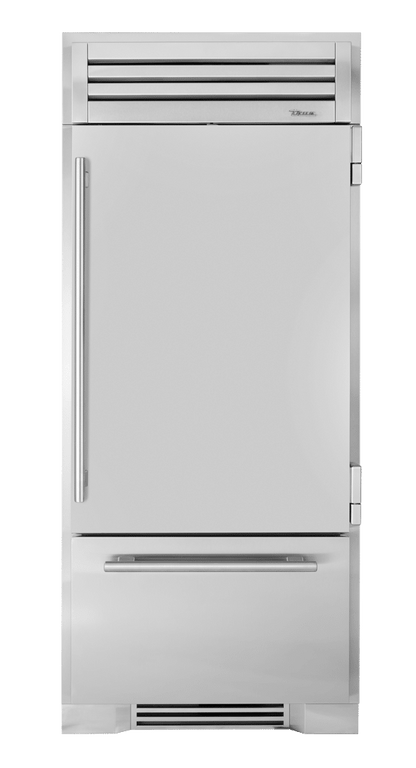 True Residential TR36RBFRSSA 36 Inch Solid Stainless Door Right Hinge Refrigerator With Bottom Freezer