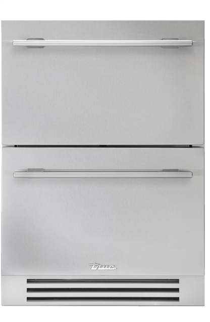 True Residential TUF24DSSC 24 Inch Solid Stainless Door Undercounter Freezer Drawer