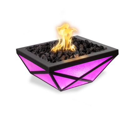 Gladiator Led Fire Bowl Metal Powder Coat by The Outdoor Plus - Free Cover Included
