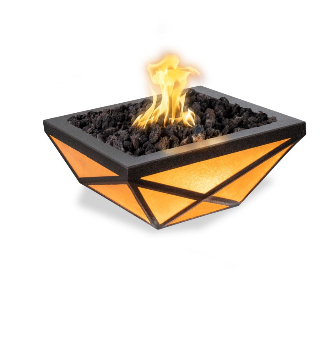Gladiator Led Fire Bowl Metal Powder Coat by The Outdoor Plus - Free Cover Included