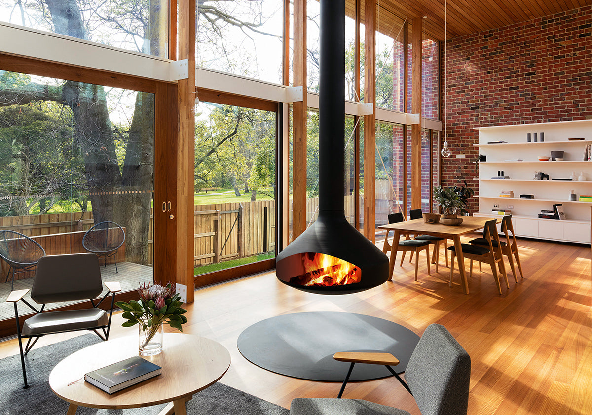 European Home Ergofocus Wood Indoor Fireplace