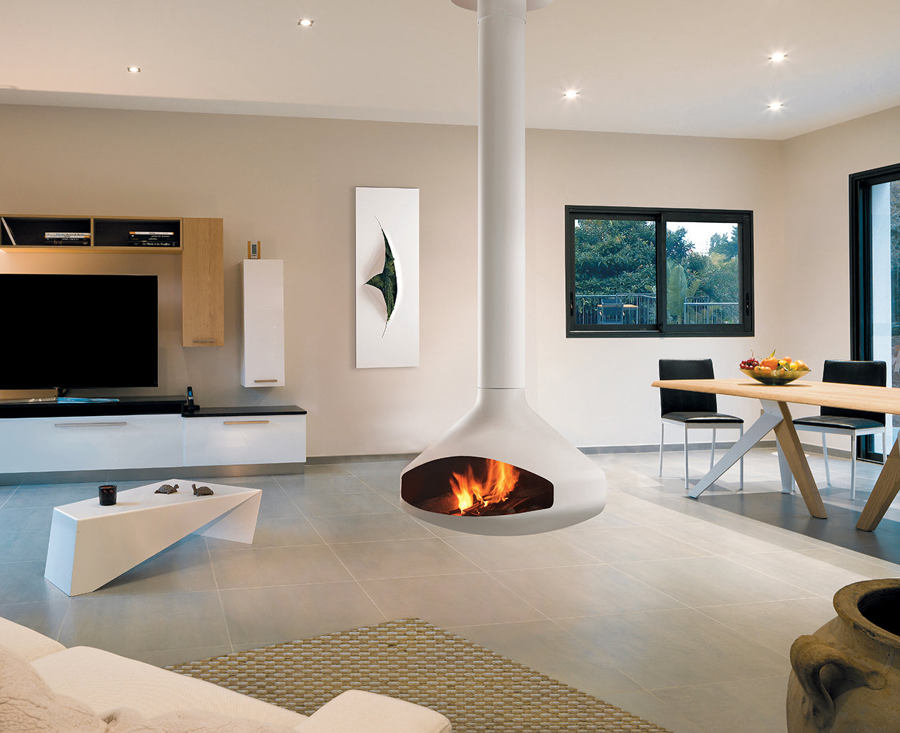 European Home Ergofocus Wood Indoor Fireplace