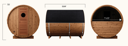 Thermory Natural Barrel Sauna