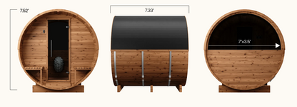 Thermory Natural Barrel Sauna
