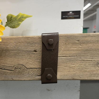 Bracket trim for mantel shelf