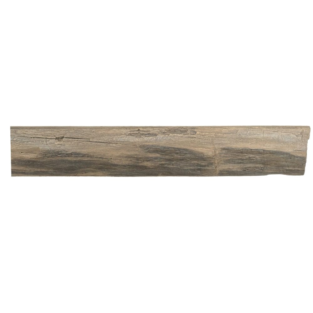 Lexington Hearth Cabin Pine Concrete Faux Wood Mantel Shelf