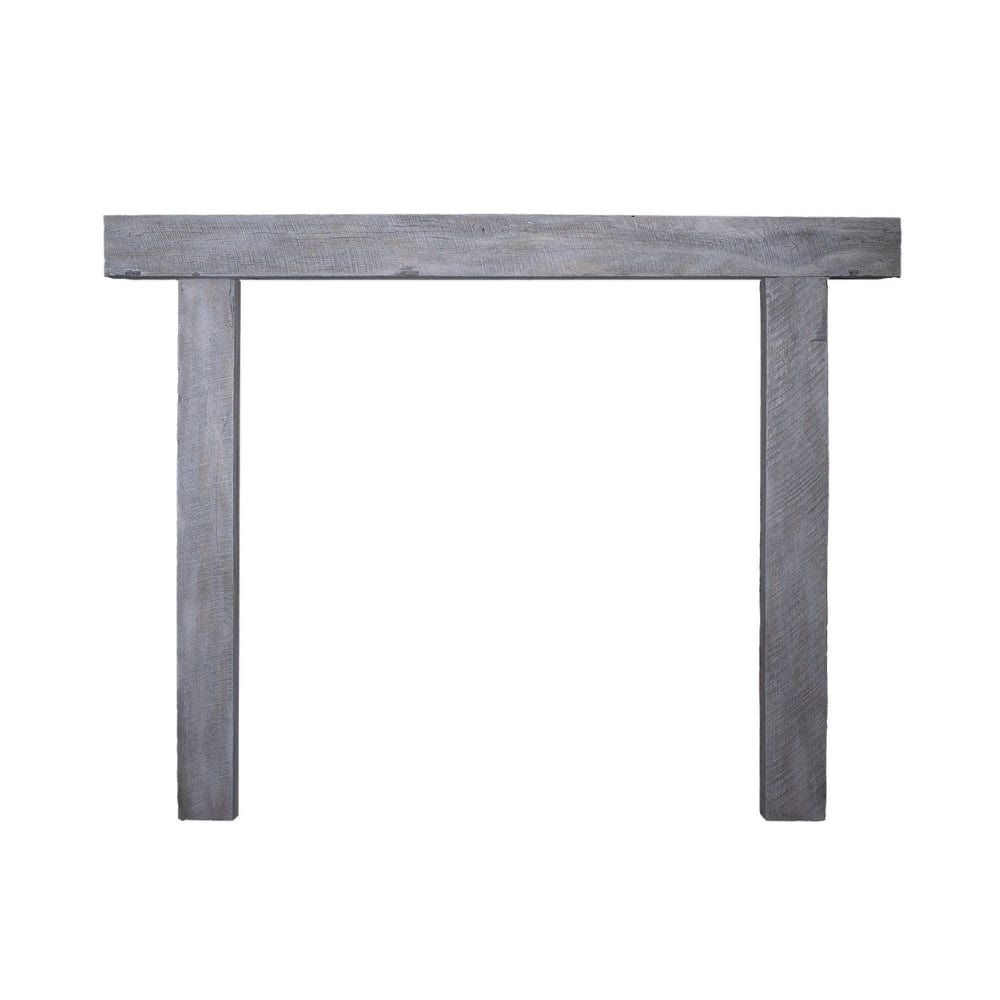 Lexington Hearth Hitching Post 78" Concrete Faux Wood Mantel Surround
