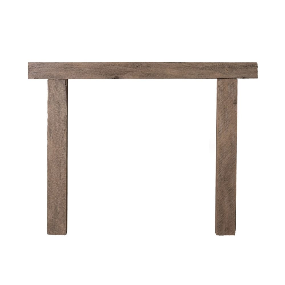 Lexington Hearth Hitching Post 78" Concrete Faux Wood Mantel Surround