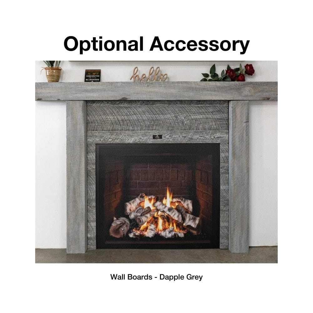 Lexington Hearth Hitching Post 78" Concrete Faux Wood Mantel Surround