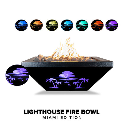 Lighthouse Collection Fire Bowls by The Outdoor Plus - Free Cover Included