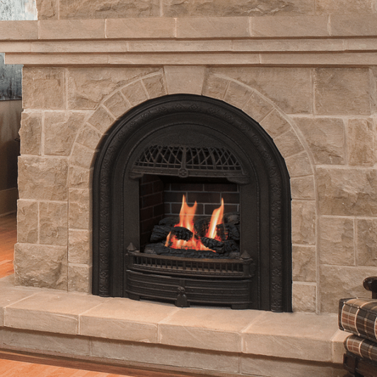 Valor 530 Portrait Zero Clearance Gas Fireplace/Insert - Arch