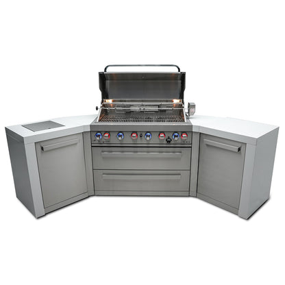 Mont Alpi 805 Deluxe BBQ Grill Island with 45 Degree Corners - MAi805-D45