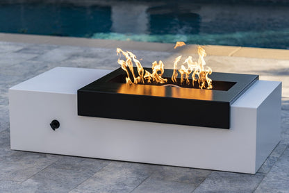 Moonstone Fire Pit  - Black & White Collection by The Outdoor Plus - Free Cover Included