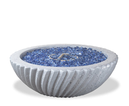 Sedona 2.0 Concrete Fire Bowl by The Outdoor Plus - Free Cover Included