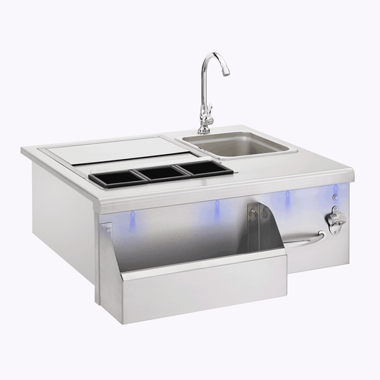 30" Beverage & Prep Station w/ LED Illumination