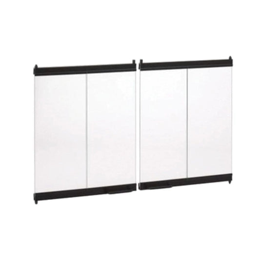 Astria 48 inch Masonry Ceramic Glass Bi-Fold Door Ebony BDMO48EA