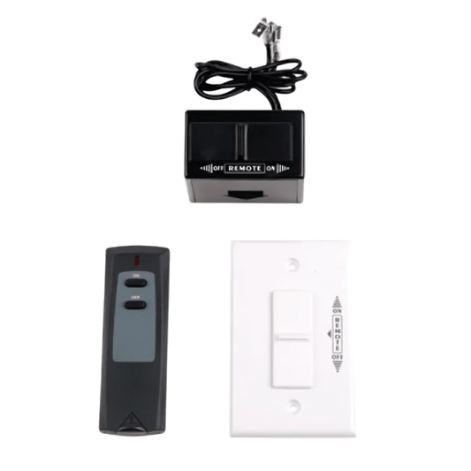Astria On/Off Remote Control and Receiver with White Wall Plate RCKIT4001