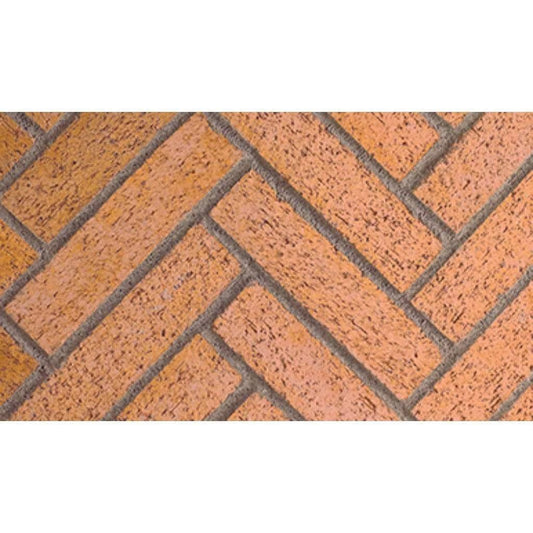 Astria 48 inch Warm Red Split Herringbone Brick Liner MOSAIC48WRSH
