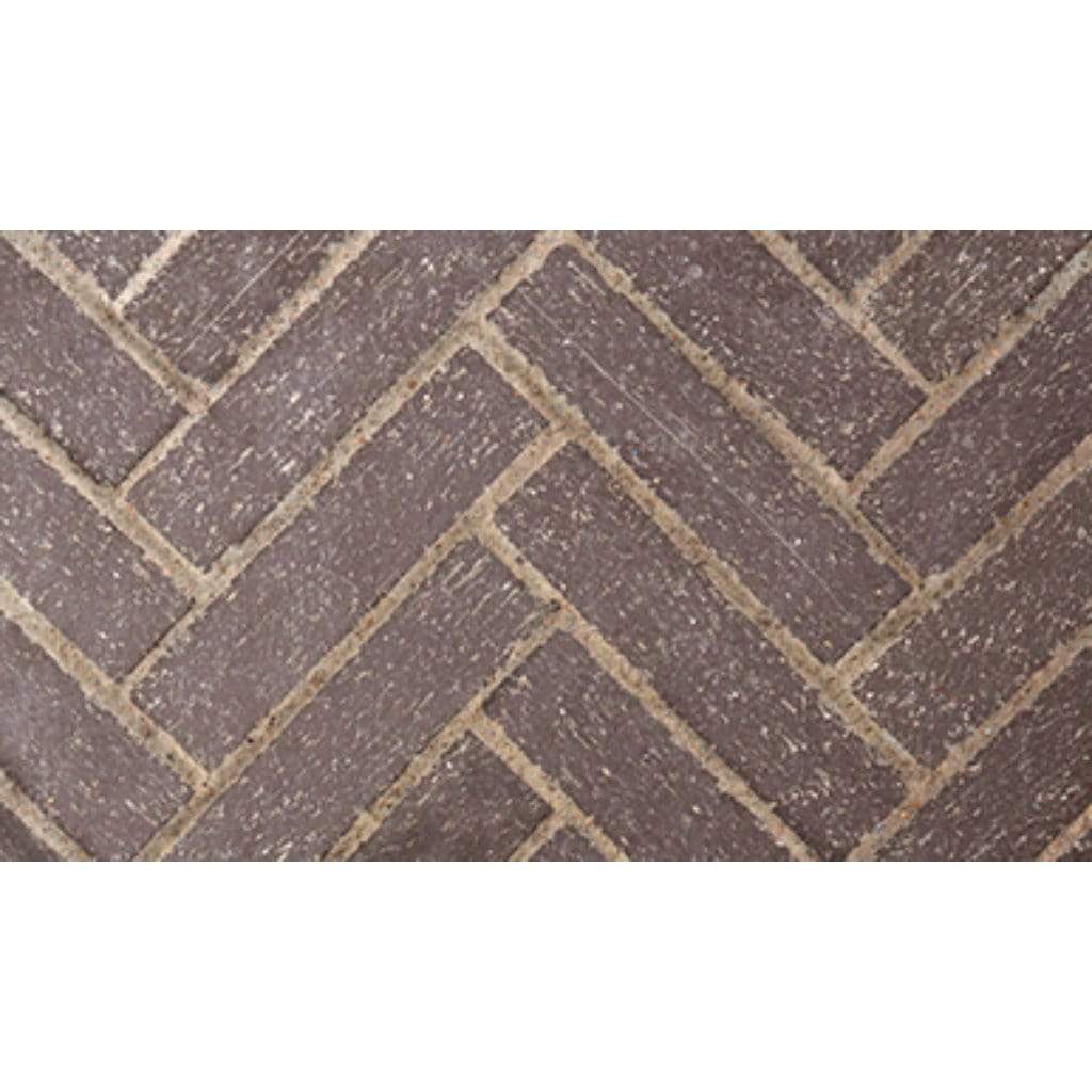 Astria 50 inch Masonry Midnight Split Herringbone Brick Liner MOSAIC50MISH