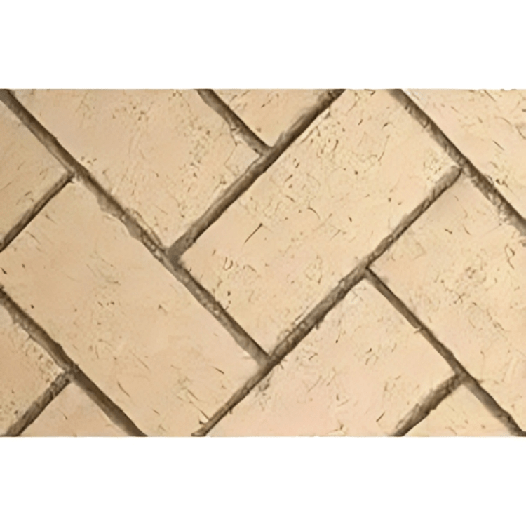 Astria 50 inch Masonry Ivory Full Herringbone Brick Liner MOSAIC50IVFH