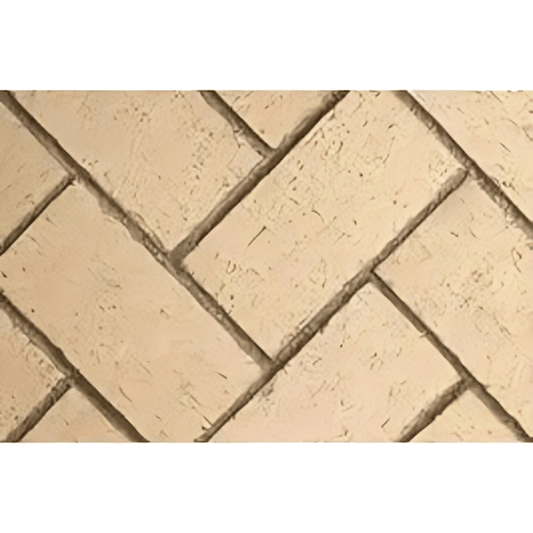 Astria 50 inch Masonry Ivory Full Herringbone Brick Liner MOSAIC50IVFH