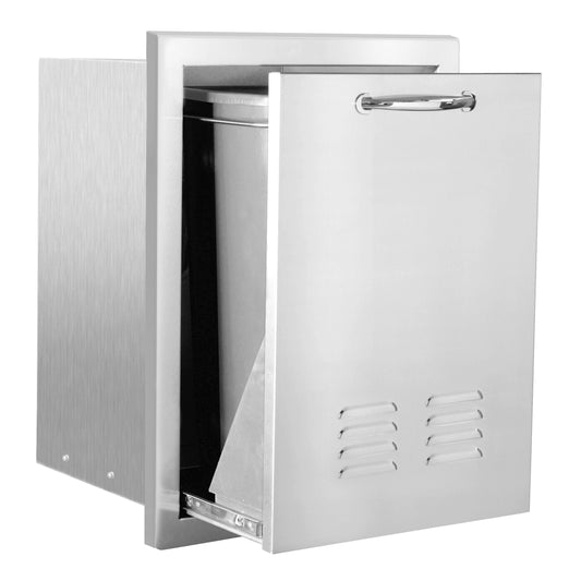 20"  Trash (or) LP Tank Pullout Drawer w/ Masonry Frame Return